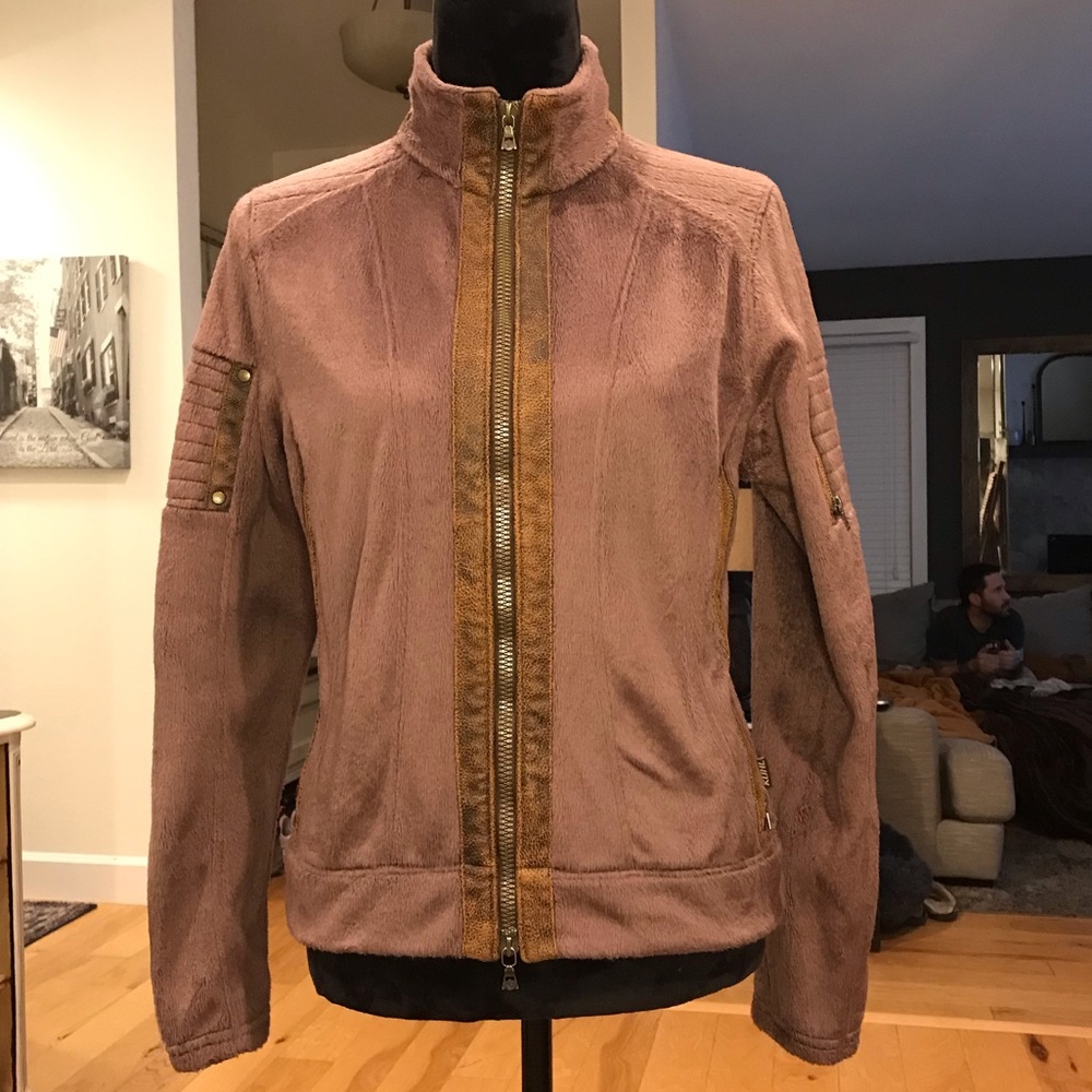 Kuhl flight jacket chocolate brown size medium